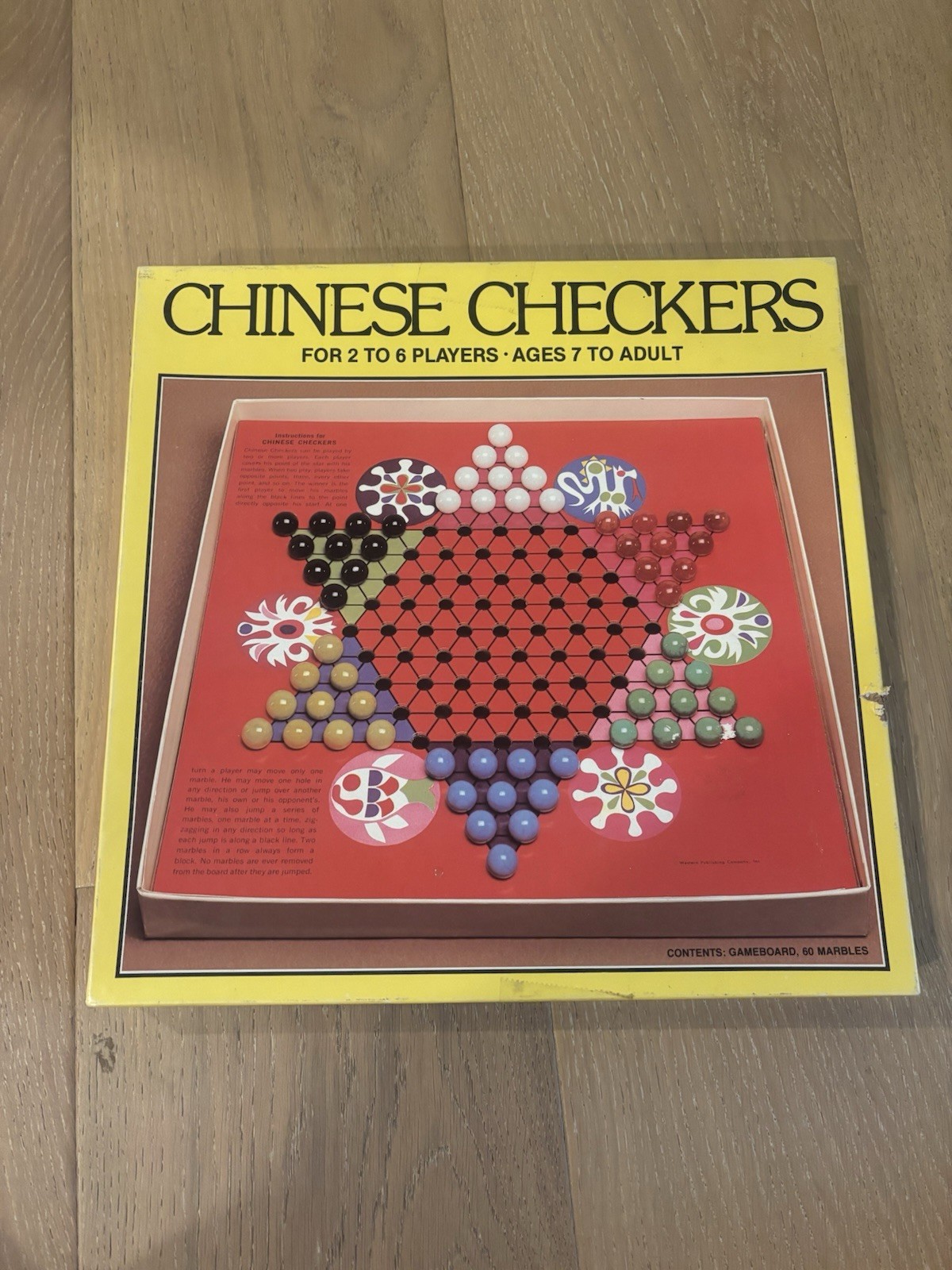 Vintage Chinese Checkers Board Game Western Publishing Co 1989 COMPLETE
