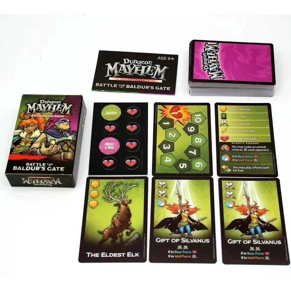 Dungeon Mayhem: Battle for Baldur’s Gate Card Game, Black Edition