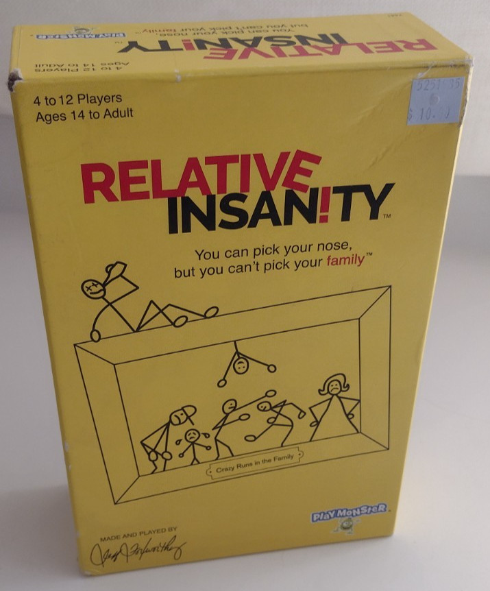 Relative Insanity Board Game Ages 14+ 4-12 Players Sealed 2017 Jeff Foxworthy