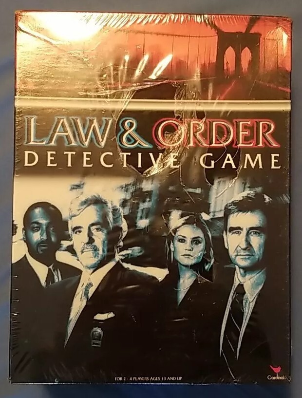 Brand New & SEALED Law & Order Detective Game Cardinal Games Crime TV Show