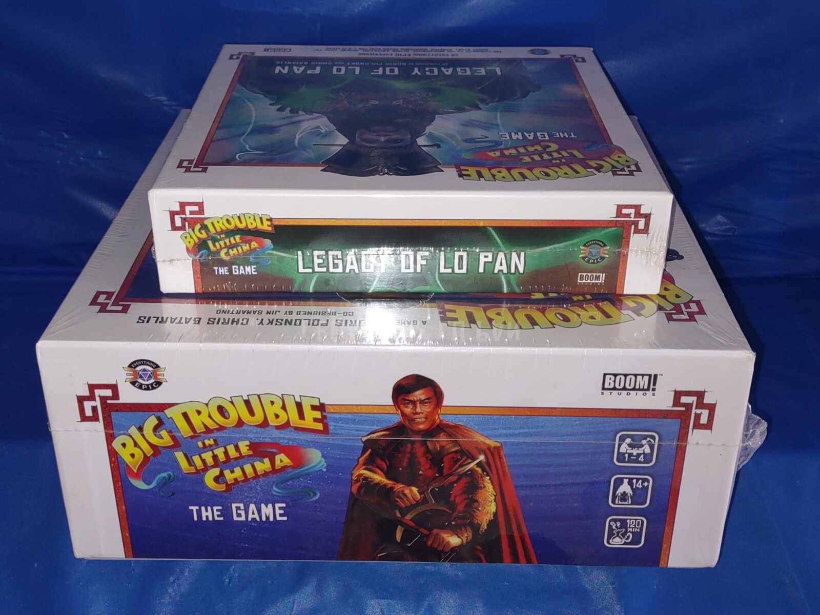 BIG TROUBLE IN LITTLE CHINA & LEGACY OF LO PAN BOARD GAME EVERYTHING EPIC