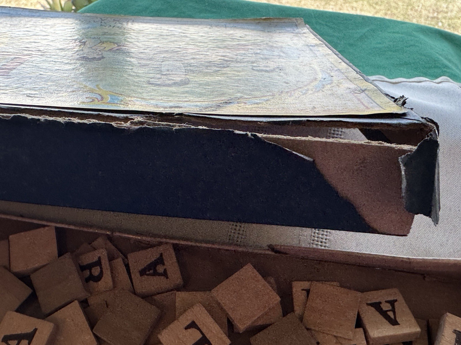 1899 ANTIQUE LETTERS ANAGRAMS WOOD BLOCKS GAME PARKER BROTHERS