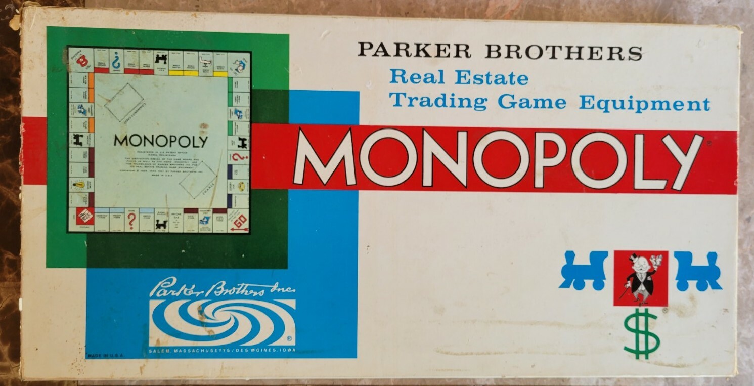 Trademark Vintage Monopoly Board Game 1961 ***60 Years Old!***