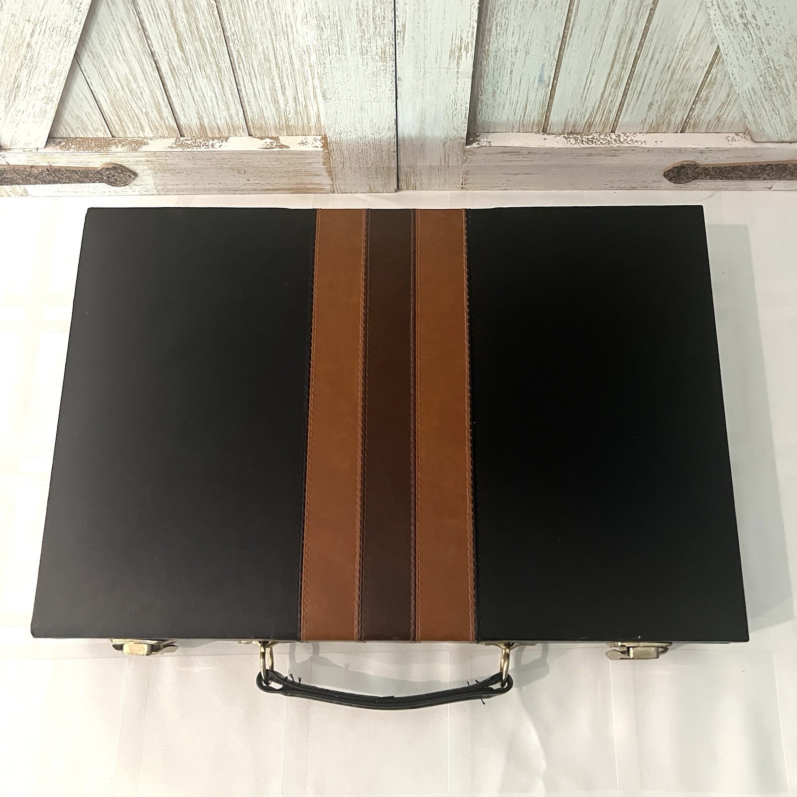 Vintage Reiss Backgammon Travel Game Set Attache Case Complete