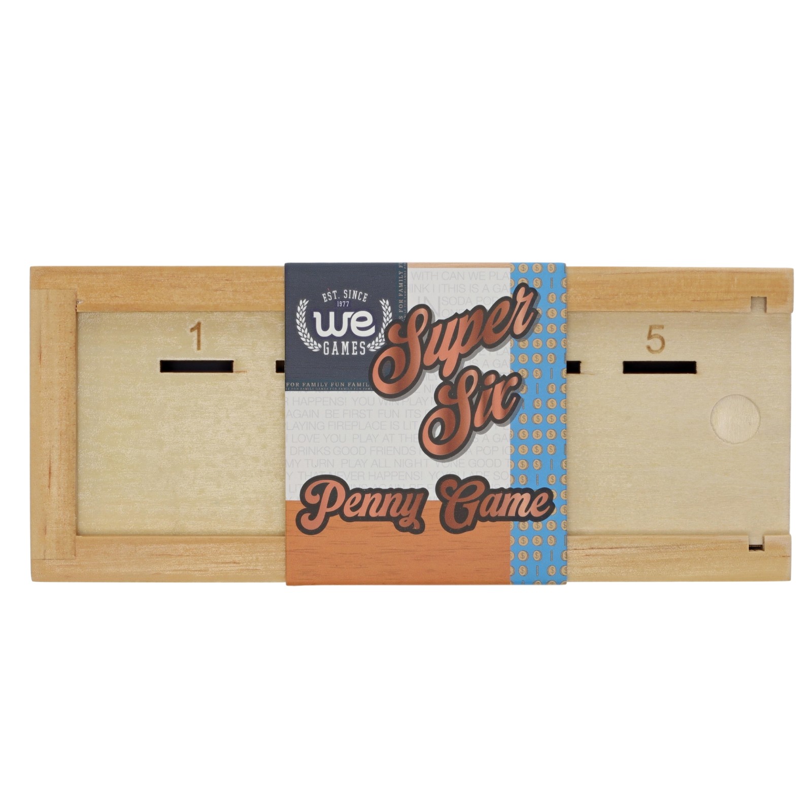 WE Games Super Six Penny Game – Luck & Strategy Based Coin and Dice Game