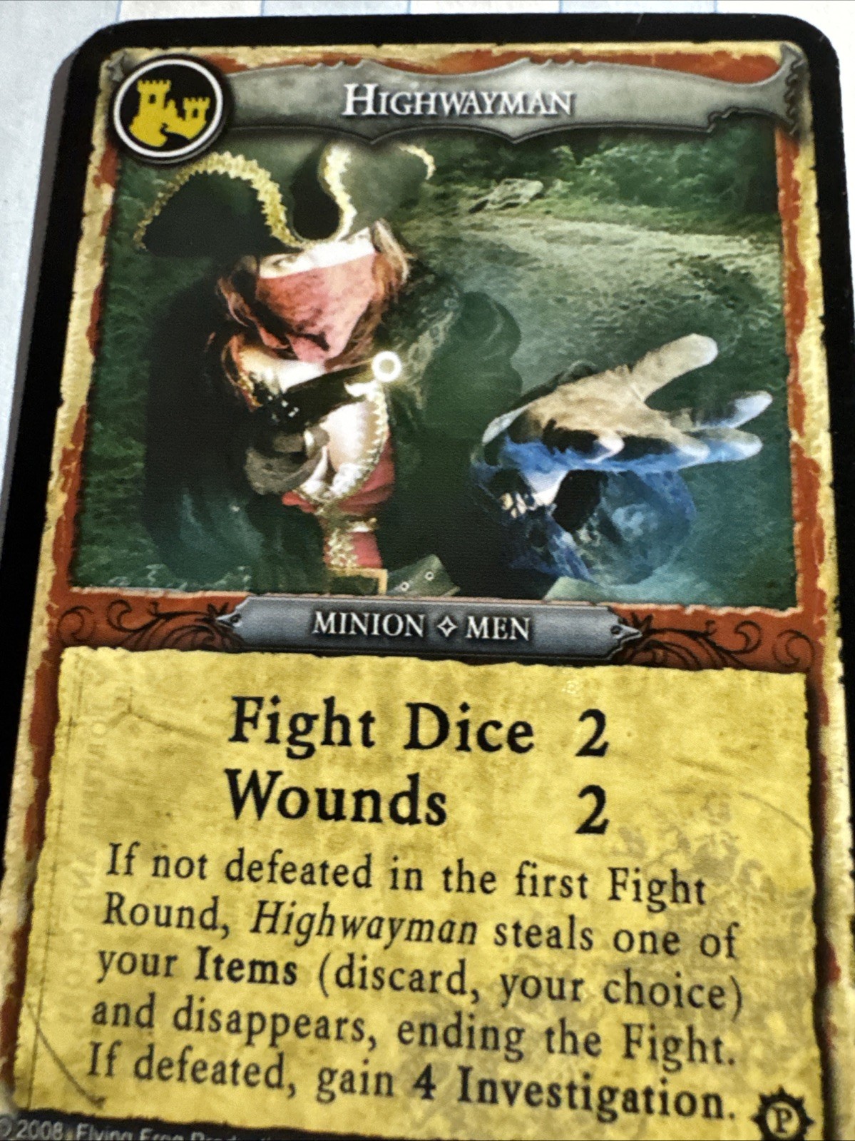Dark Gothic Colonial Horror Highwayman & Secret Passage Promo card Flying Frog