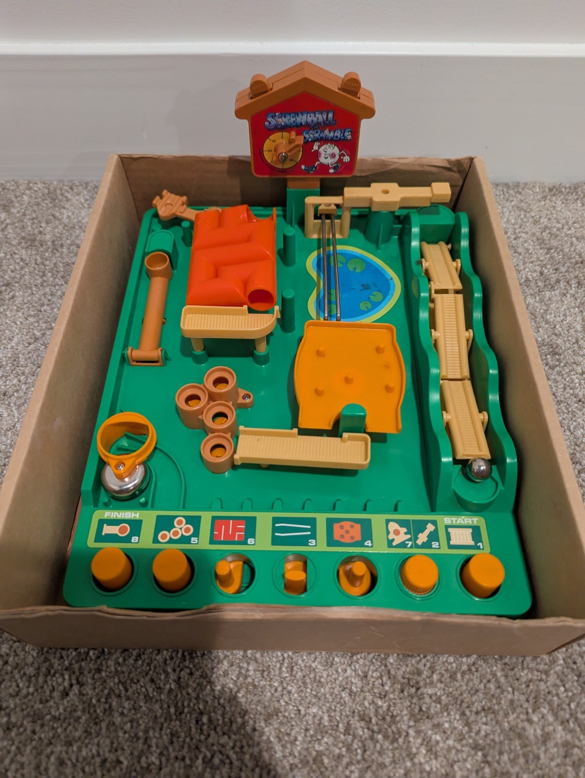 Vintage 1979 TOMY Screwball Scramble Obstacle Game Original