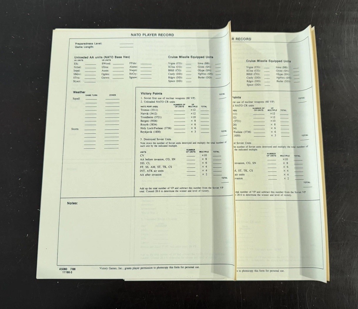 Victory Games Inc., 2nd Fleet Modern Naval Combat in the North Atlantic 1986