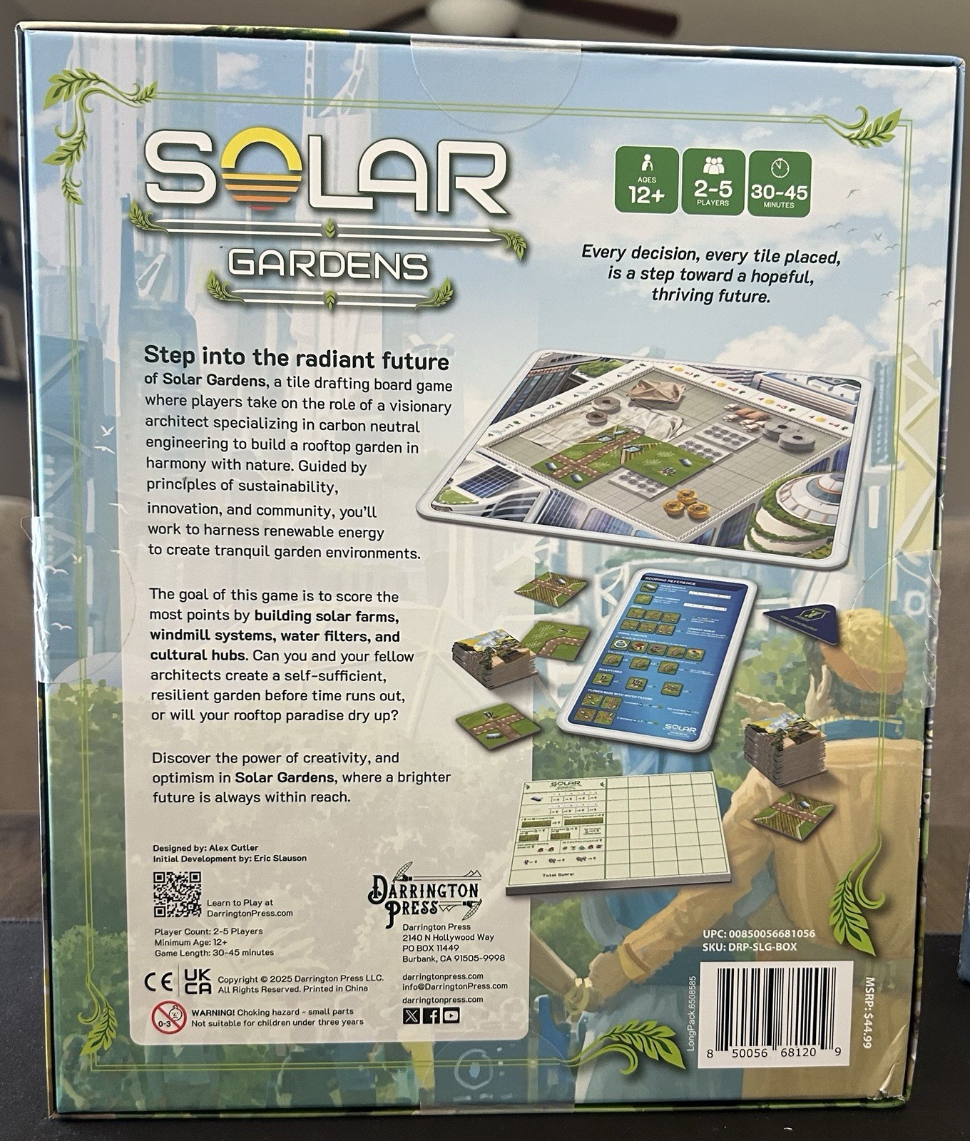 Solar Gardens Board Game NIB