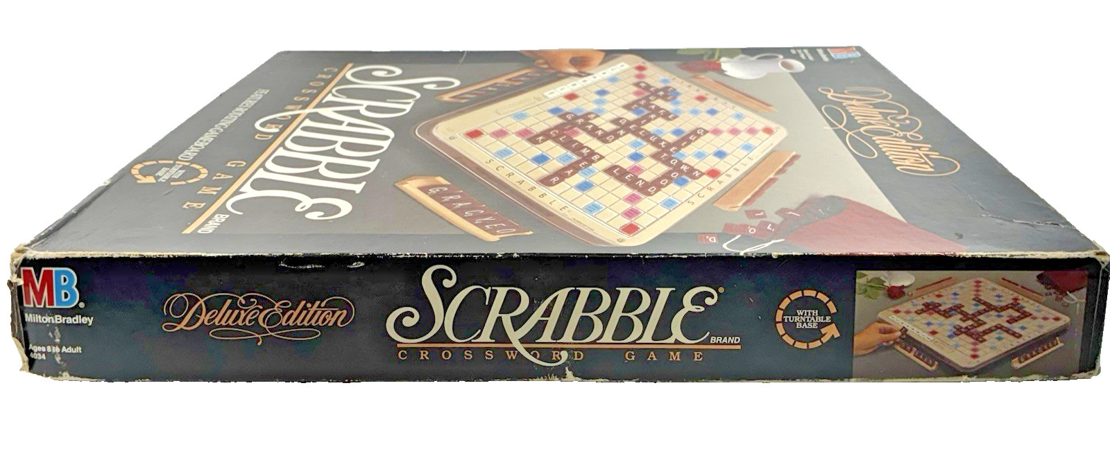 Scrabble Deluxe Edition Vintage 1989 Milton Bradley Board Game Complete