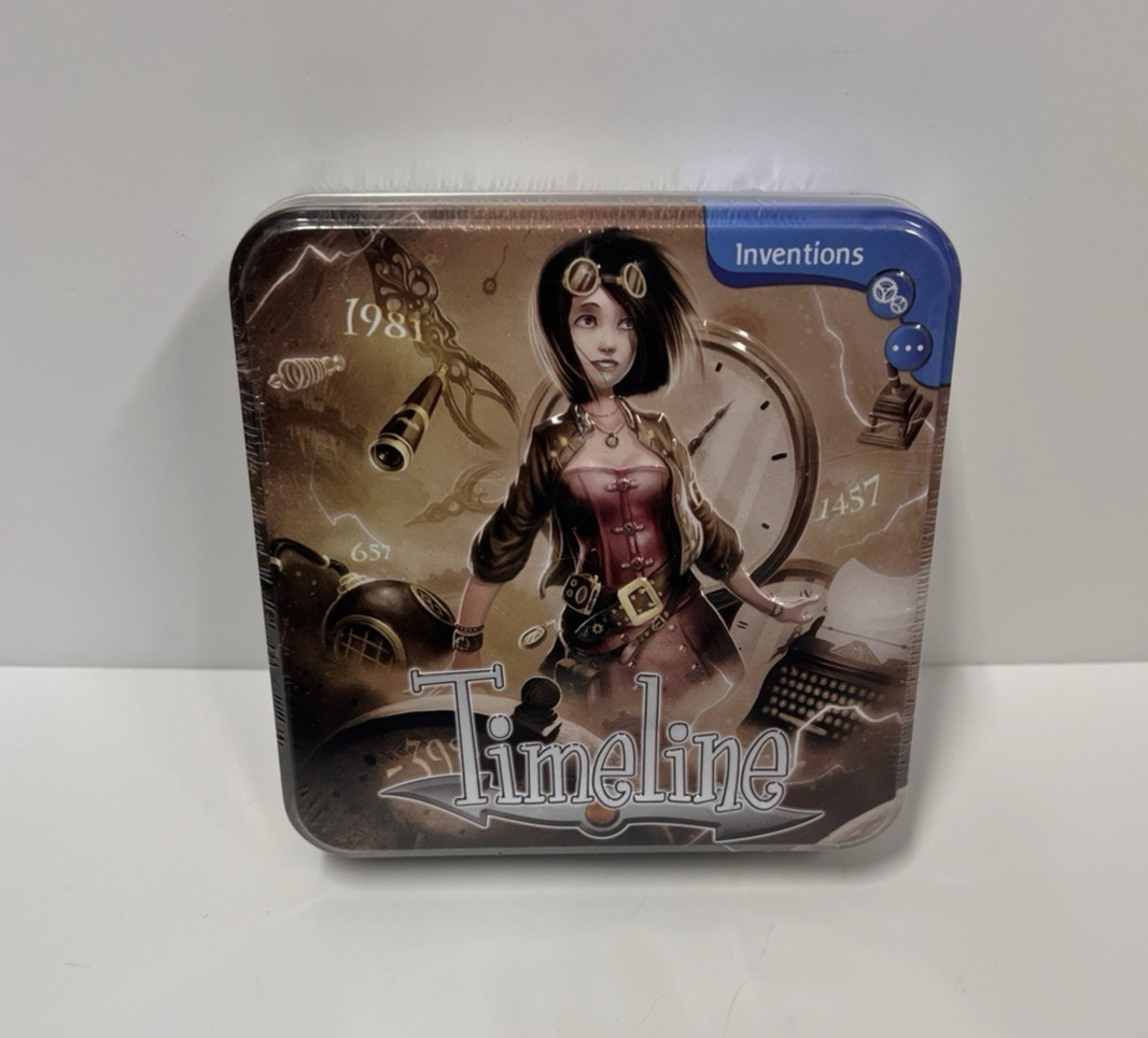 NEW – Timeline Inventions Card Game Tin Edition Educational Asmodee Sealed