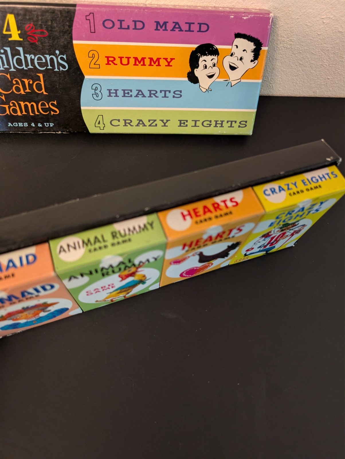 4 CHILDREN’S CARD GAMES. 2002 BINARY ARTS. EASY FUN FOR TRIPS. AGES 4 AND UP