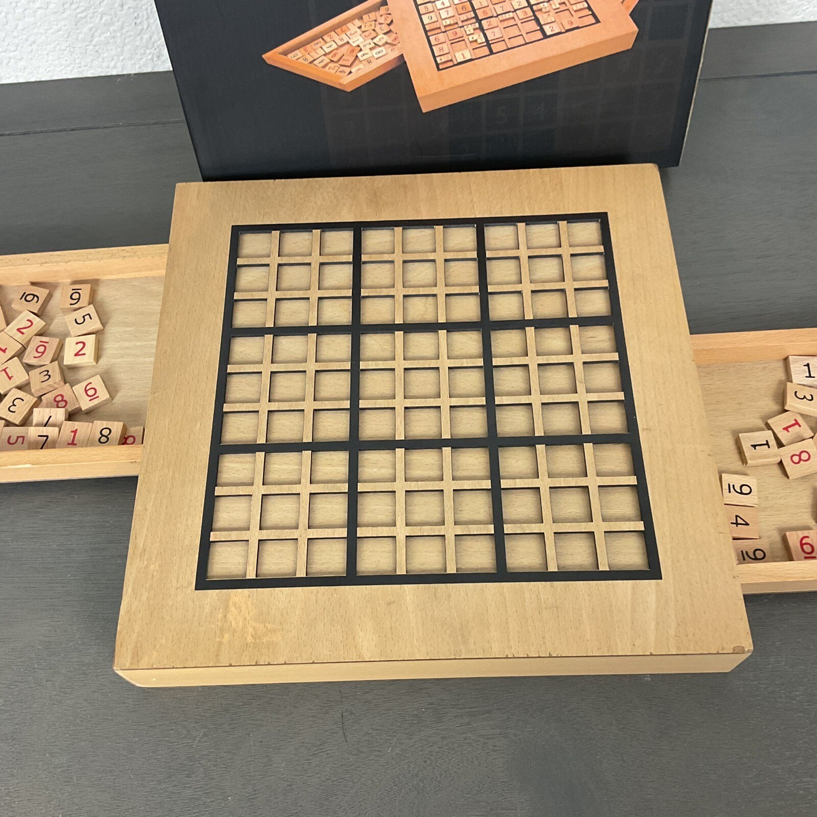 SUDOKU WOODEN BOARD GAME #49-9412 by Wood Expressions,Inc (Pre-Owned)