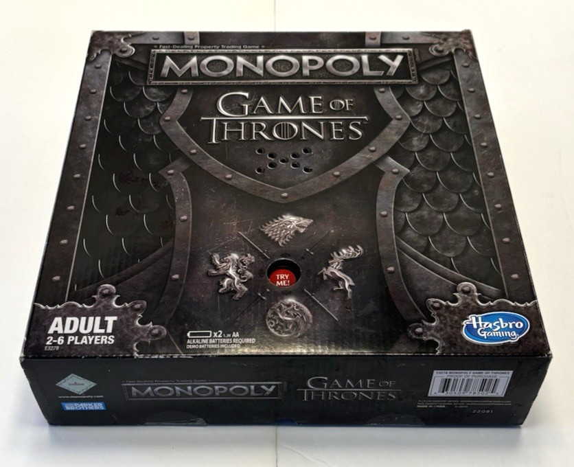 Monopoly Game Of Thrones Edition Board Game 2018 w/ Sound – Mostly Complete