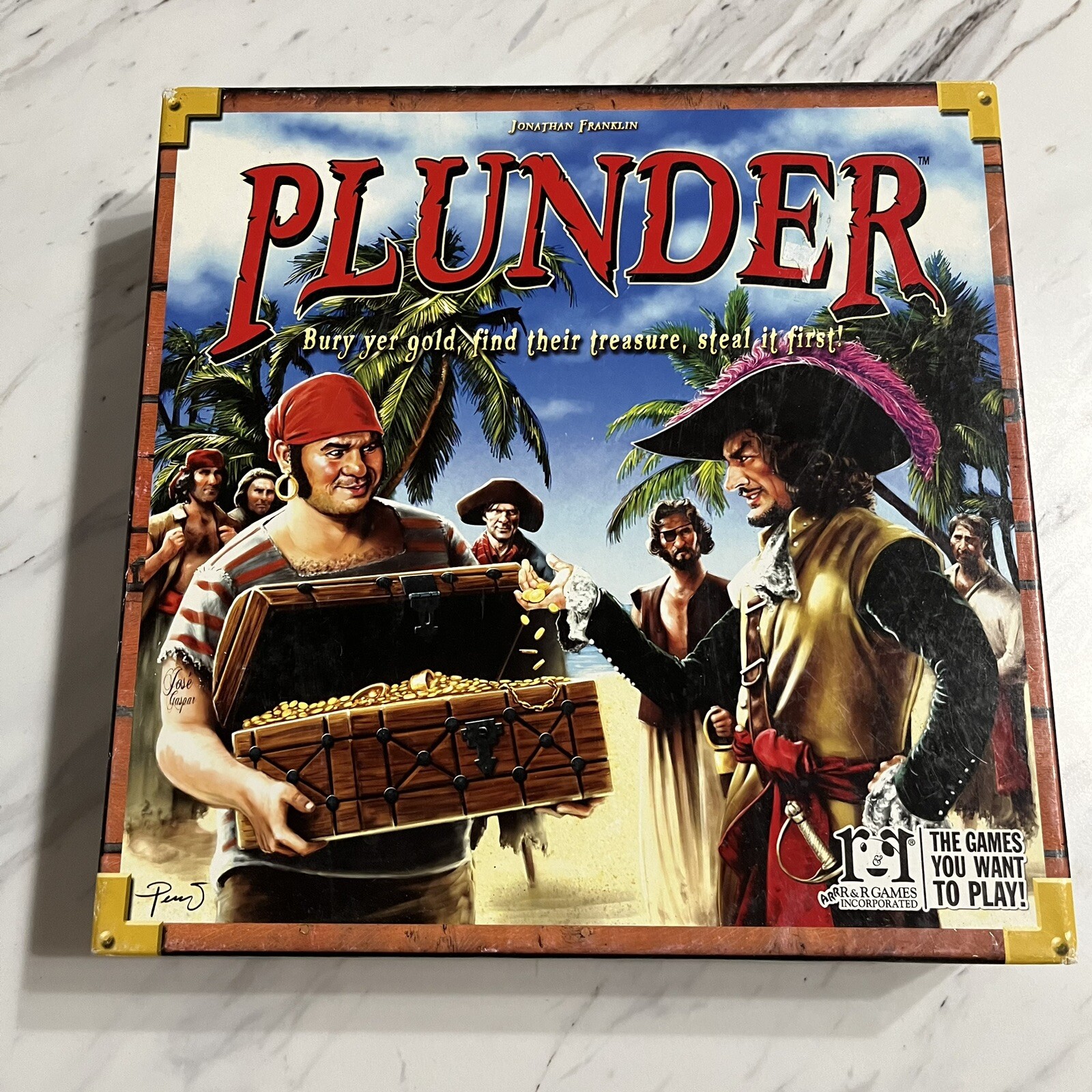 Plunder By R & R Games The Pirate Treasure Hunt Board Game Complete