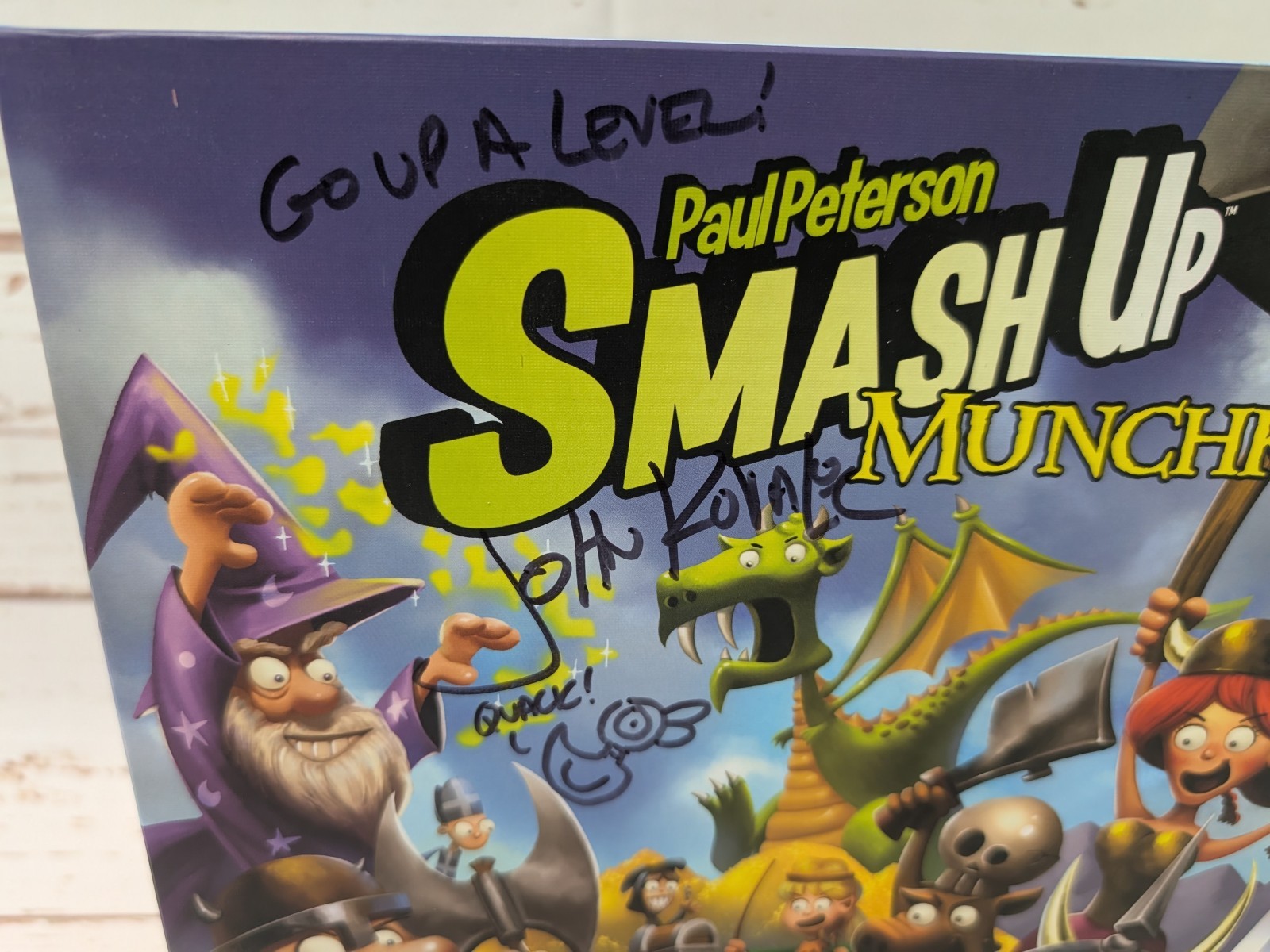 Smash Up Munchkin Board Card Game AEG Signed by John Kovalic