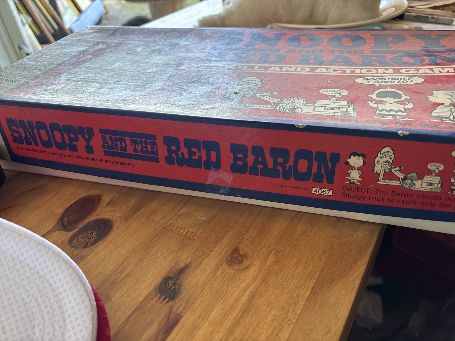 Vintage 1970 Milton Bradley Snoopy and the Red Baron Skill and Action Game Rare