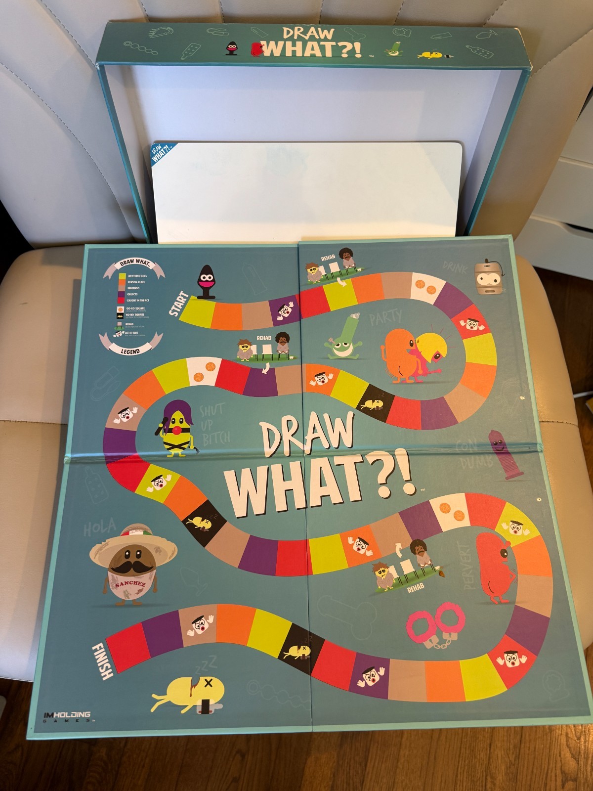 Draw What?! Adult Party Board Game Preowned