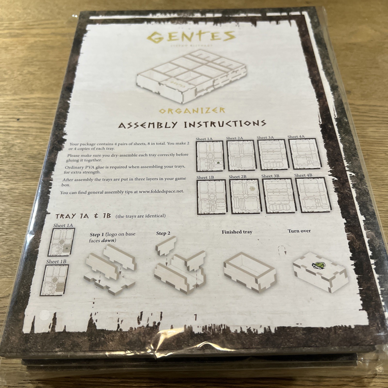 Gentes Deluxified: Folded Space Foam Insert – Tasty Minstrel 2018 Kickstarter