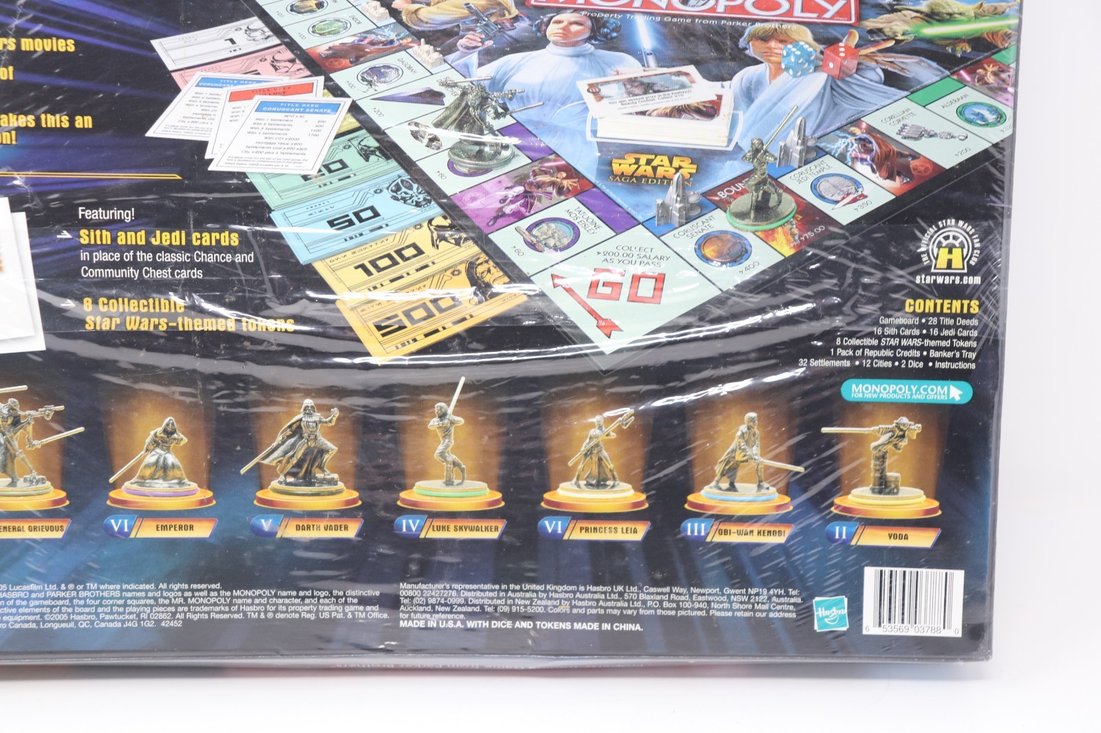 2005 Monopoly STAR WARS SAGA EDITION Parker Bros Board Game Brand New Sealed Vtg
