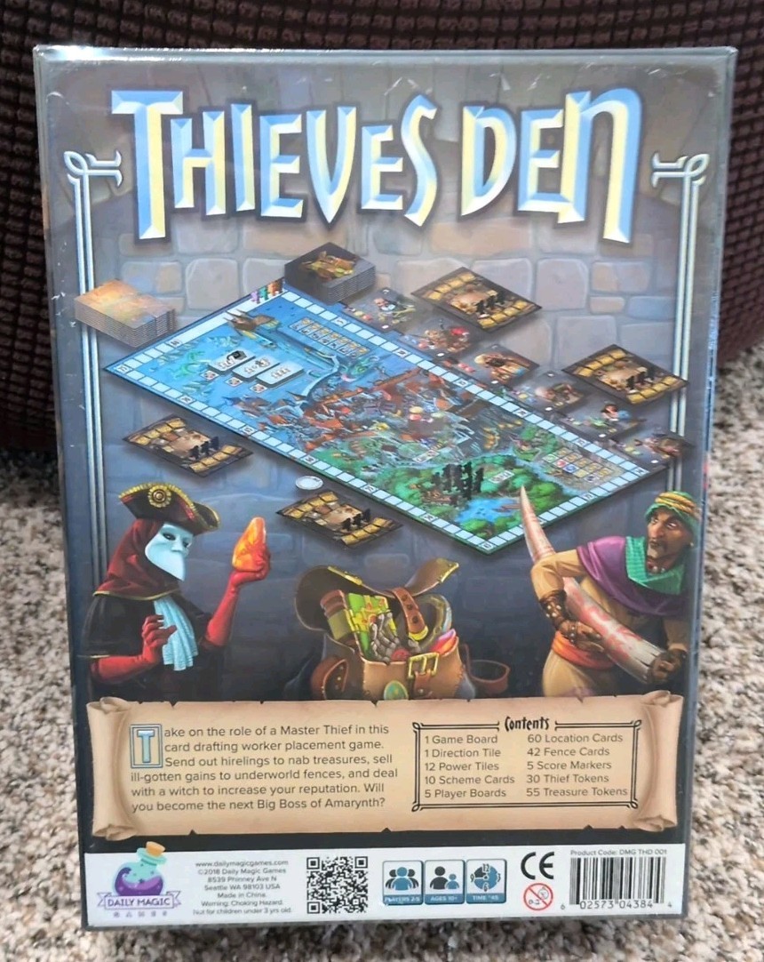 2018~Thieves Den Board Game by Daily Magic Games ~ New in Shrink