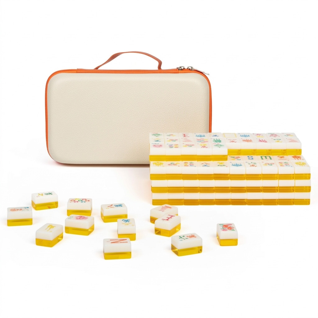 Maison Lude Mahjong Tiles – Cirquejong, 160 Tiles + Carrying Case Cirquejong!