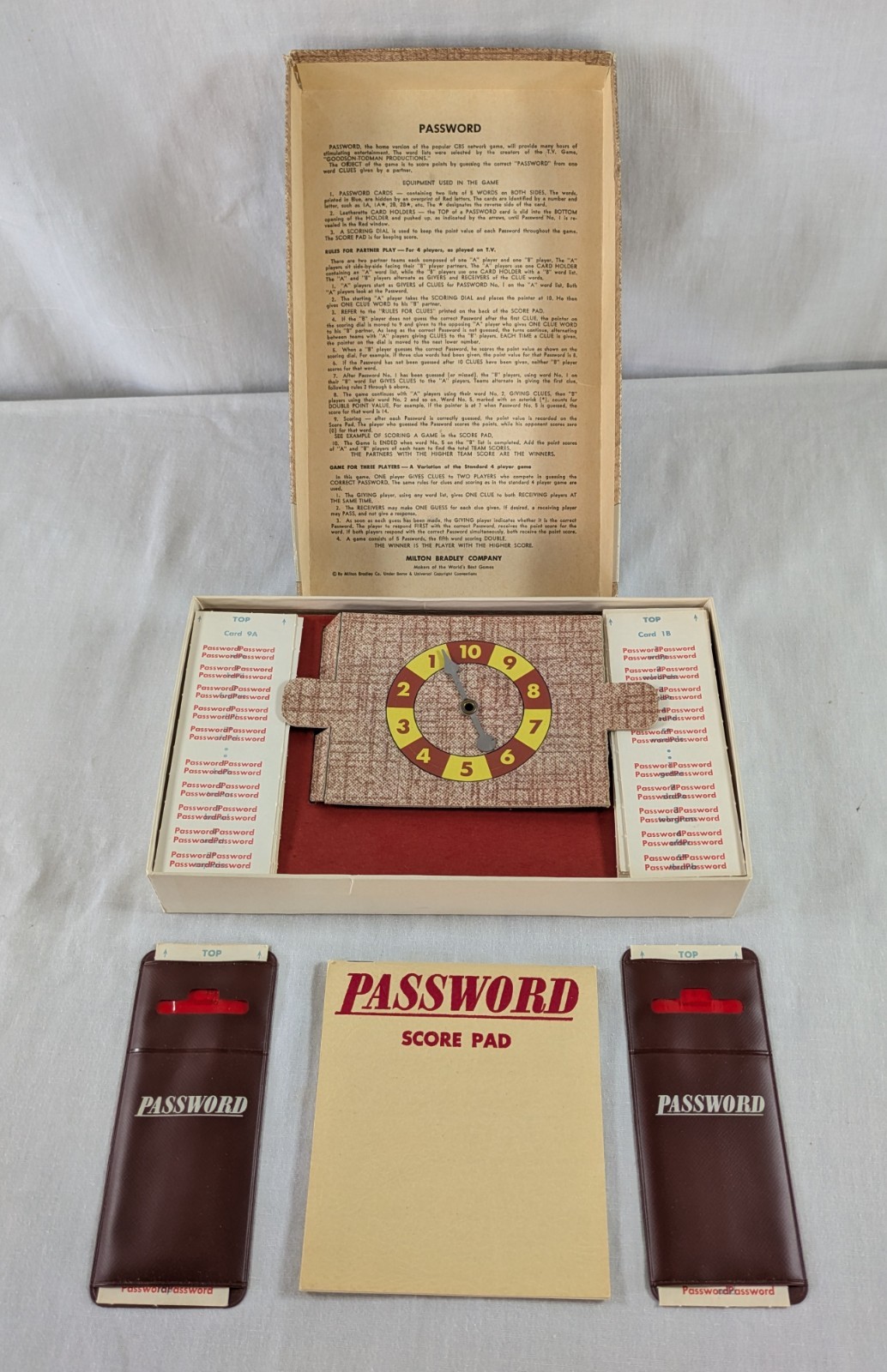 Vintage 1962 Milton Bradley Password Game #4260 Volume 2 Complete Made In USA
