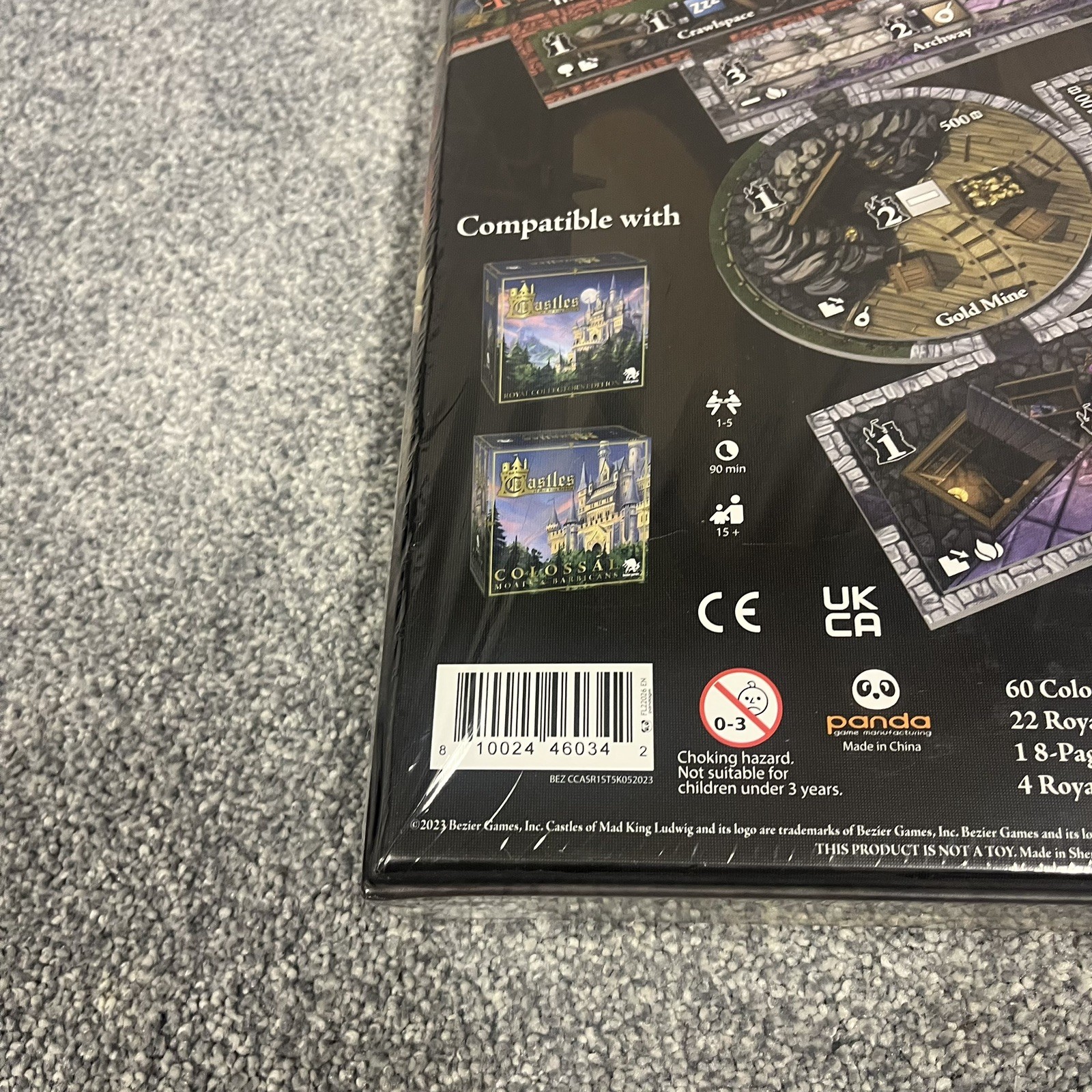 Rare Sealed Bezier Board Games Castles of Mad King Ludwig Renovations