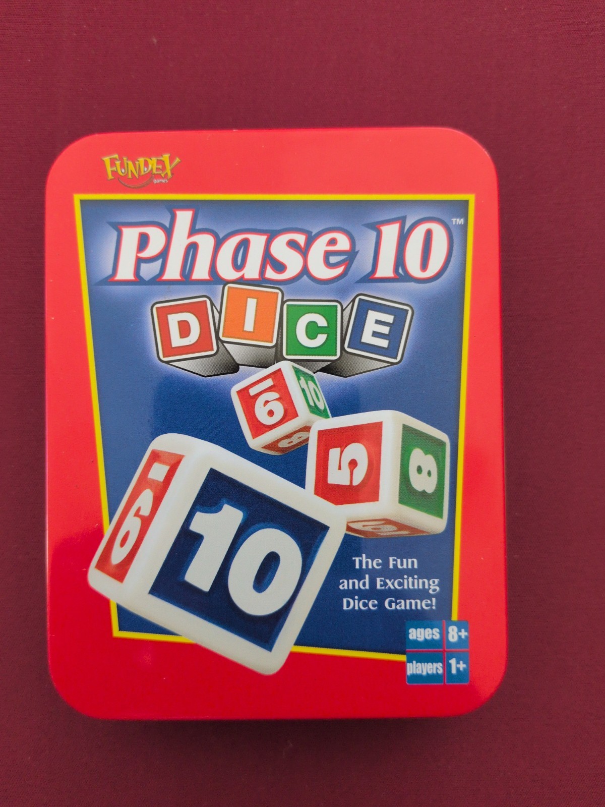 Phase 10 Dice Game – Fundex 2002 – Complete With Rules And Score Pad