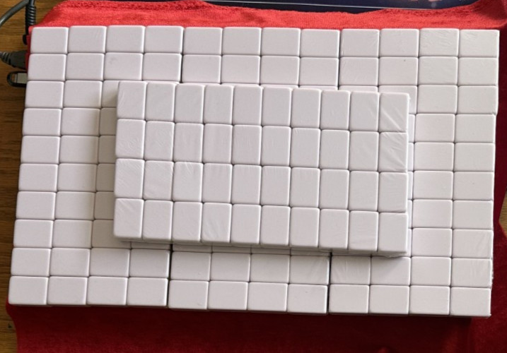 MISSING 2 FLOWERS – PASTEL PURPLE 4 Layer Acrylic Mahjong Tiles READ DESCRIPTION