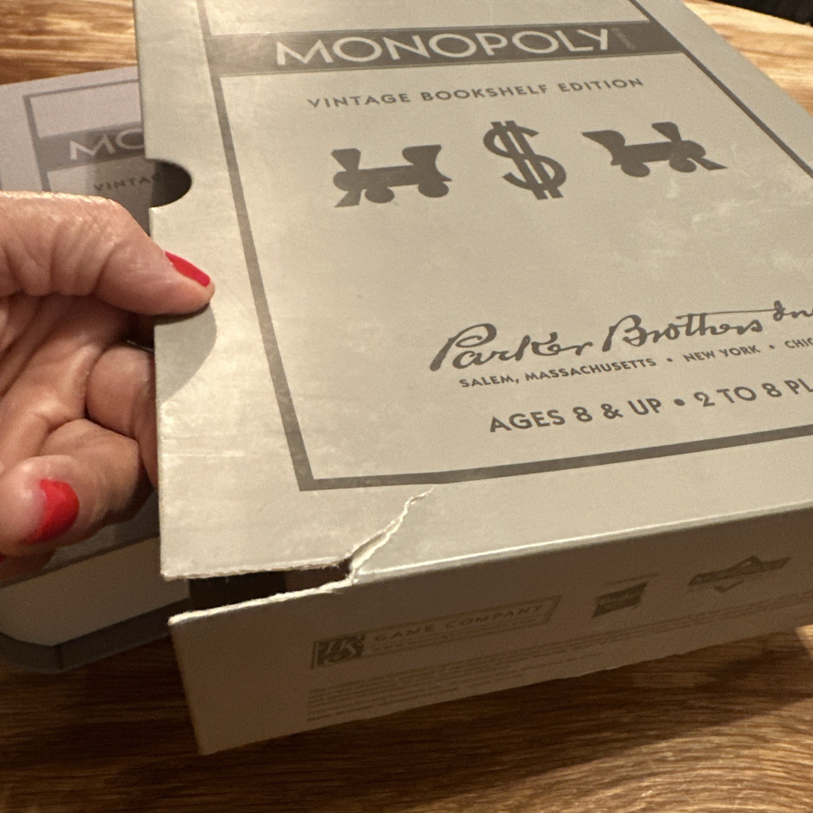 WS Game Company Monopoly Vintage Bookshelf Edition | Classic Monopoly Board Game