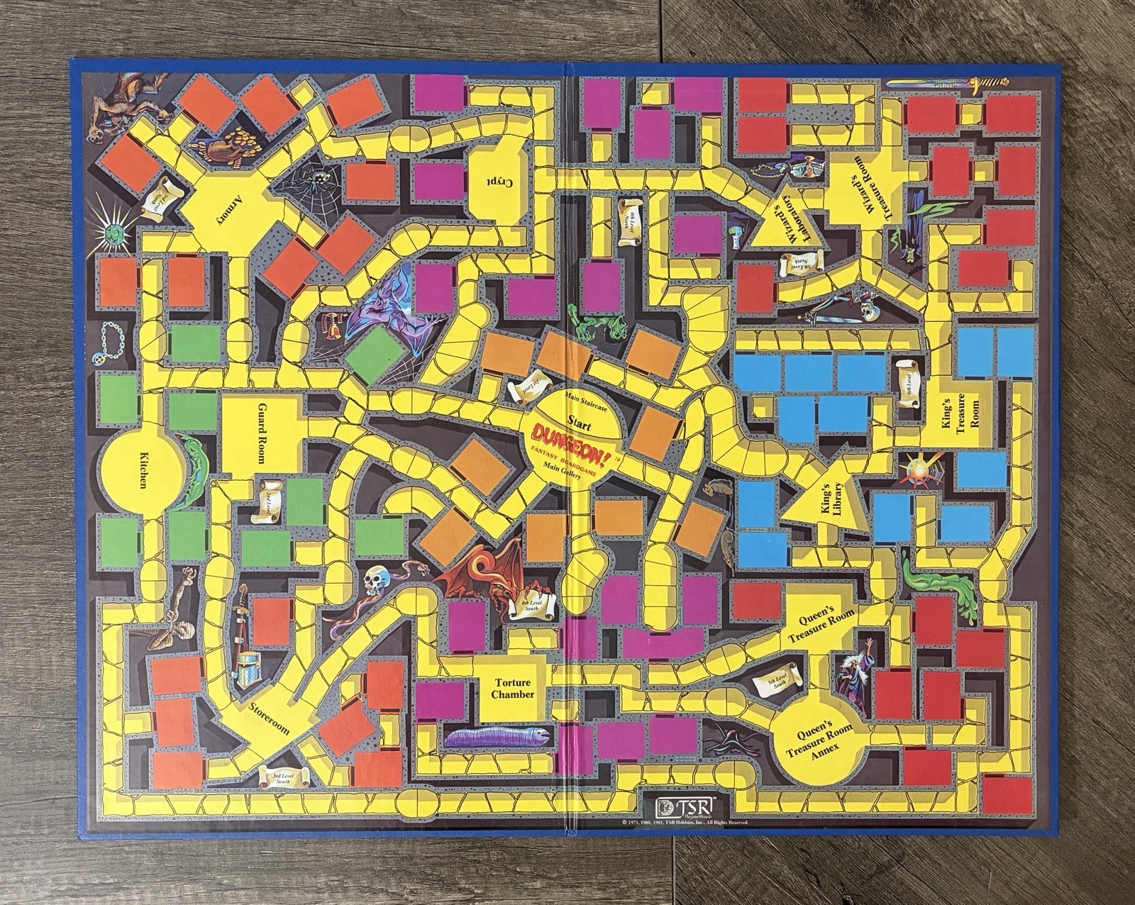 TSR Dungeon! Fantasy Board Game 1981 VTG – 100% COMPLETE & In GREAT CONDITION!!