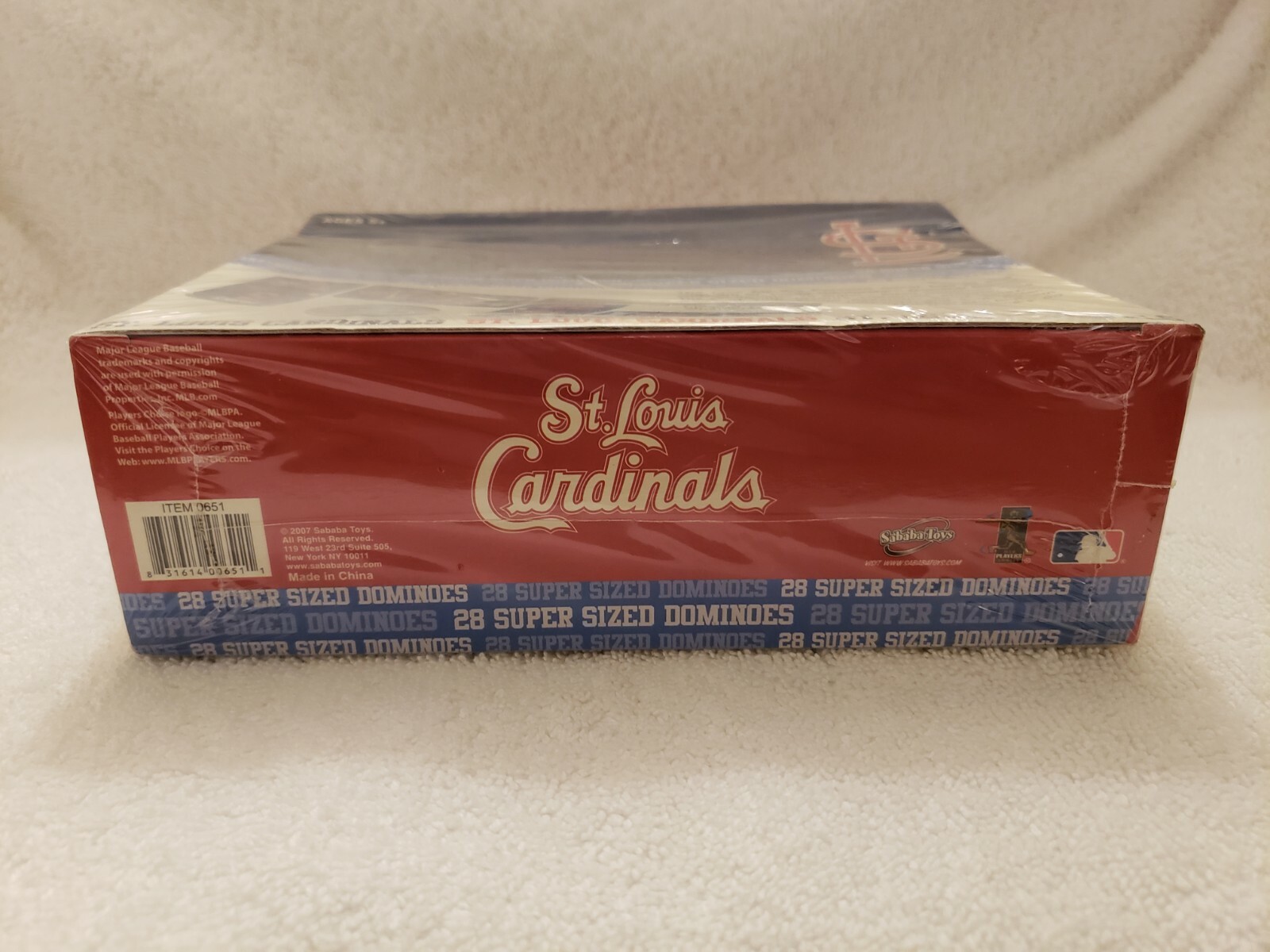 NIB MLB Sababa Toys 2007 St. Louis Cardinals 28 Super Sized Dominoes Collectible