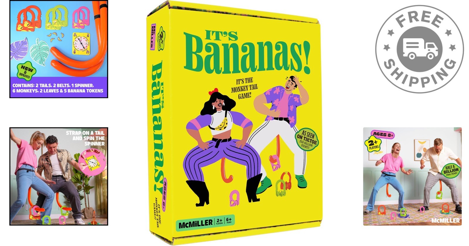 It’s Bananas! Hilarious Multiplayer Party Game for Kids & Adults – Ideal Gift