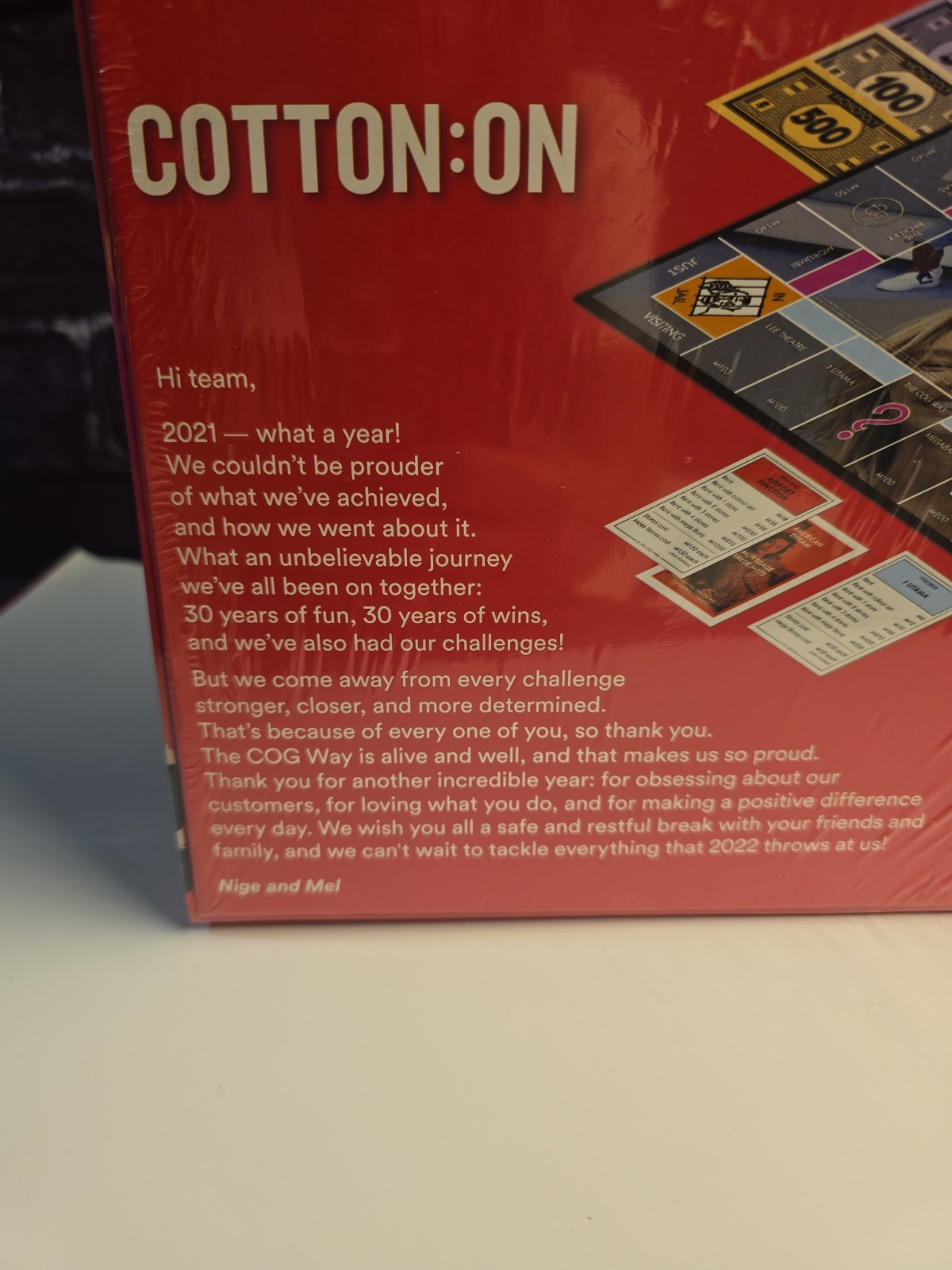 Monopoly Cotton: On From Australia to the World Board Game (New—In Shrinkwrap)