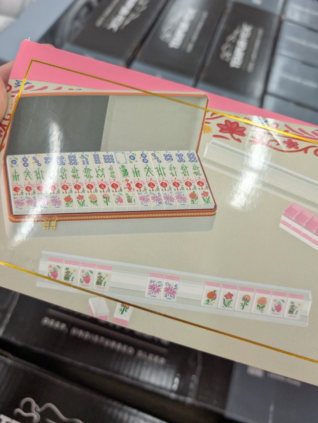 Maison Lude Deluxe Acrylic Mahjong Starter Kit, Blooming Edition