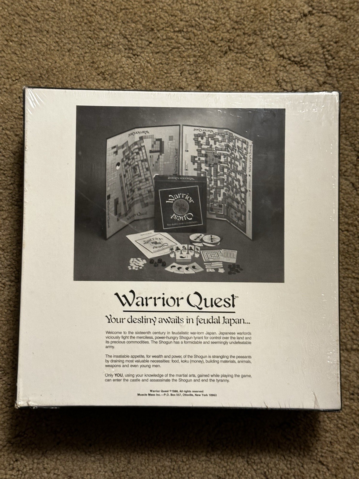Warrior Quest Your Destiny Awaits In Fuedal Japan 1988 Board Game (RARE SEALED)