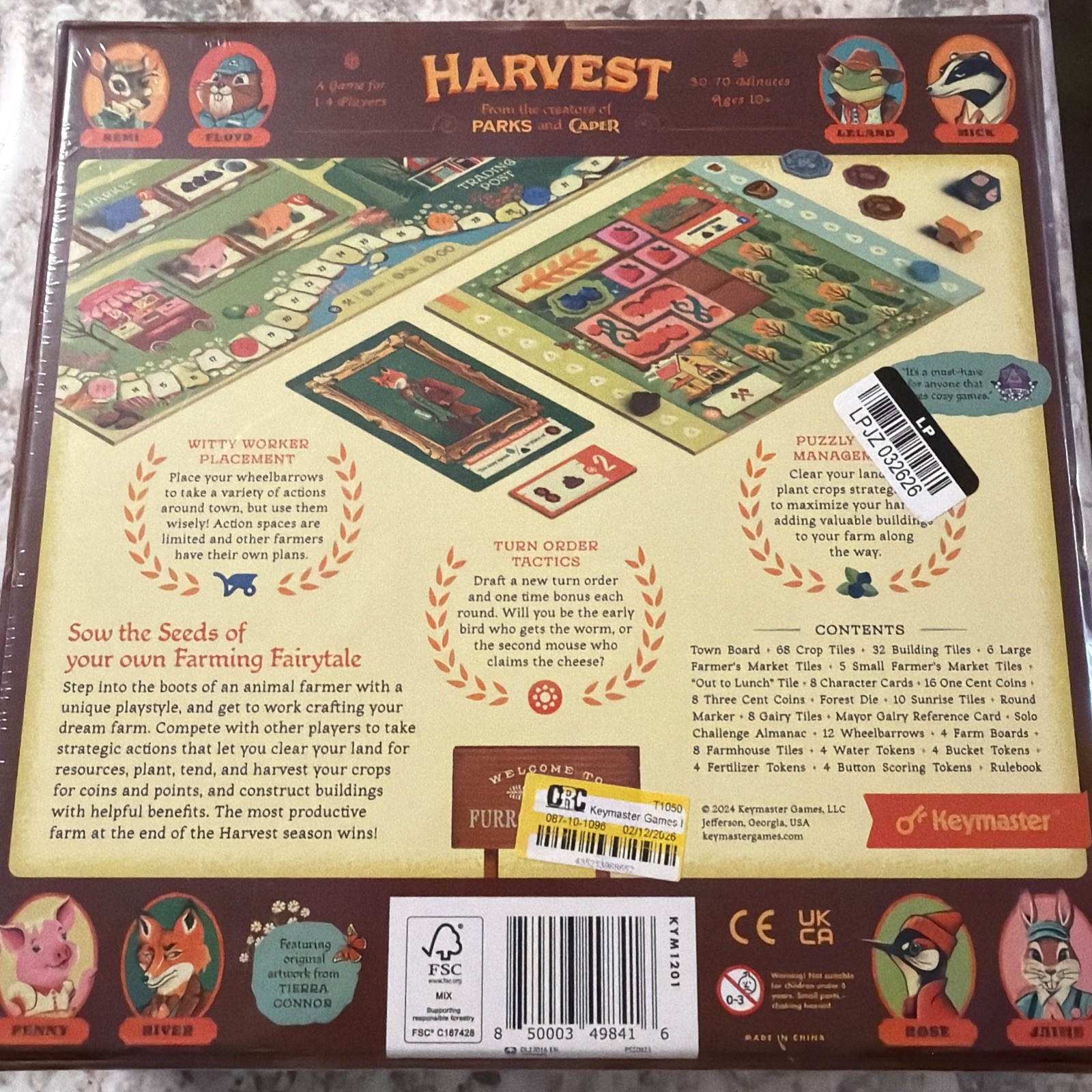 Keymaster Games Harvest | Strategy Board Game, New, Sealed