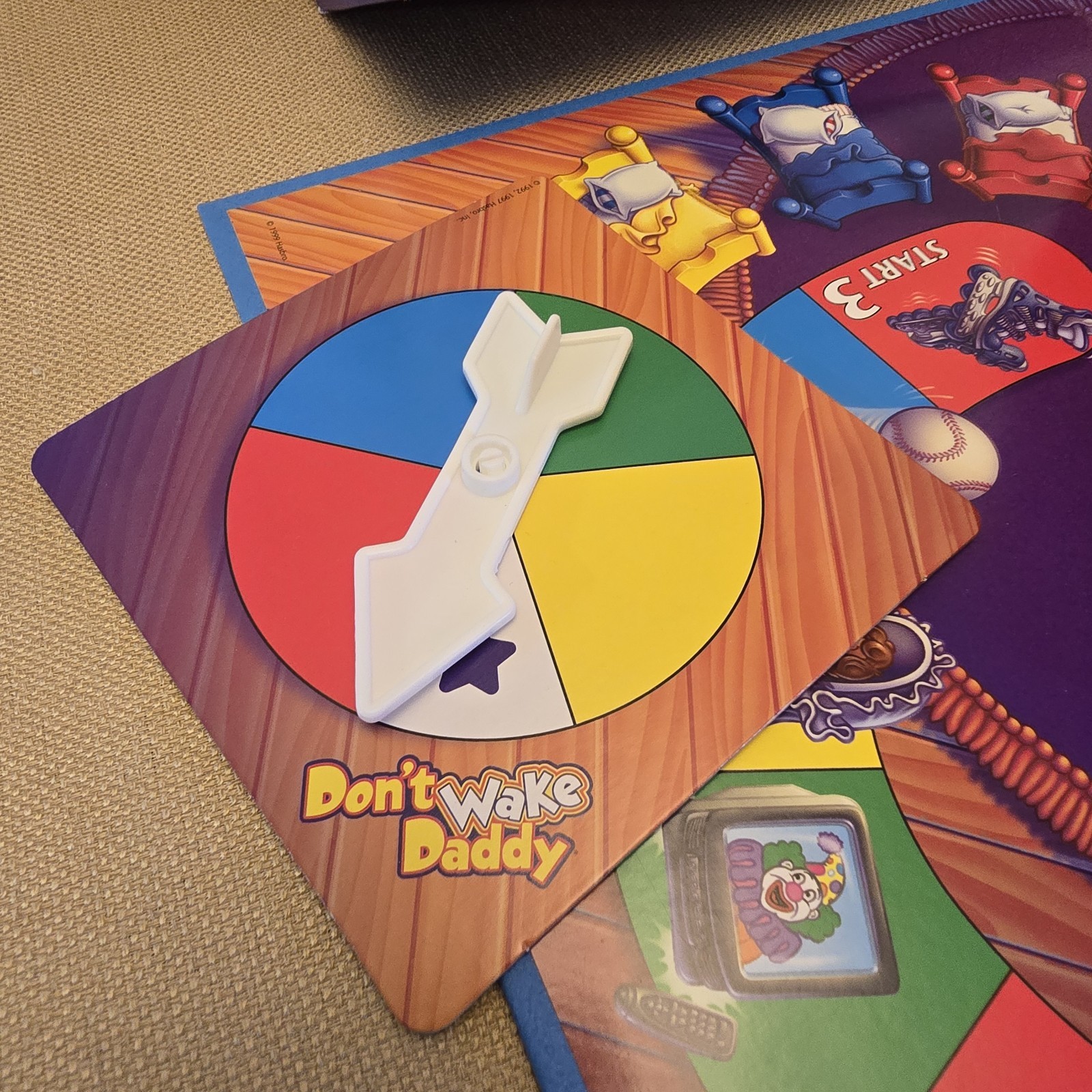 2011 Don’t Wake Daddy Board Game, Milton Bradley, Award Winner, Tested – Works