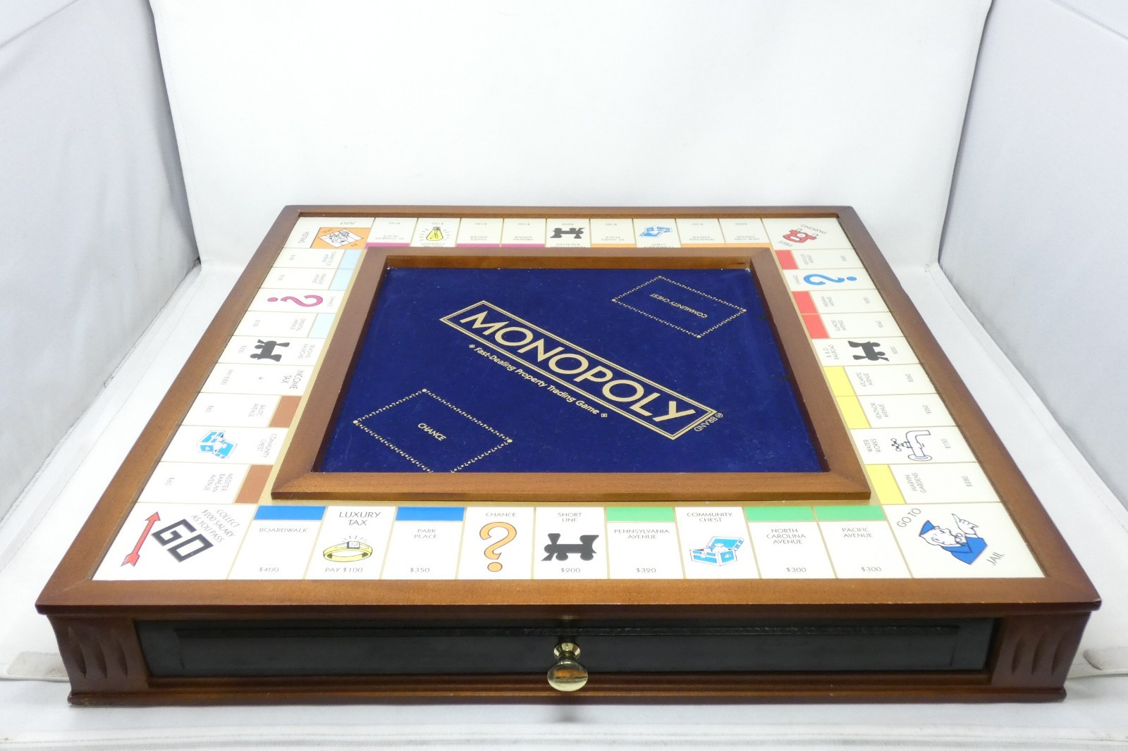 Monopoly Luxury Edition Adult Collectible Wooden Cabinet (Open Box: READ Full)