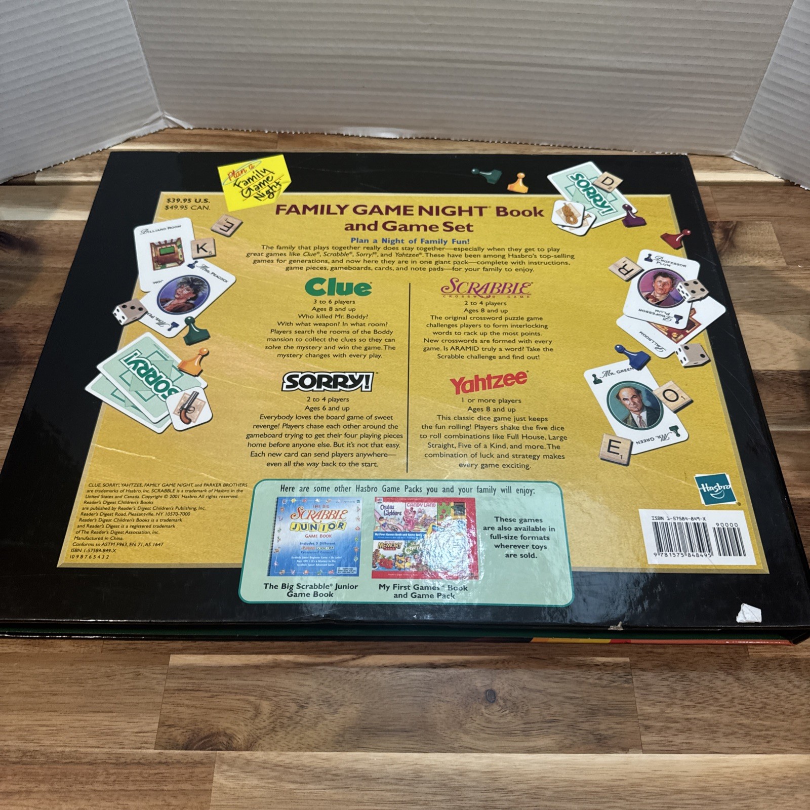 Milton Bradley Game Set 4 complete games in single pack complete New