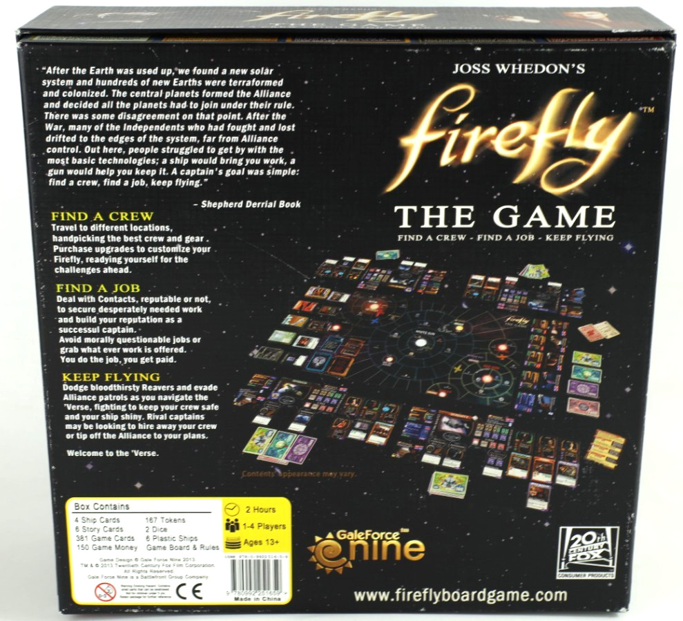 Joss Whedon’s Firefly The Game – Gale Force Nine 2013