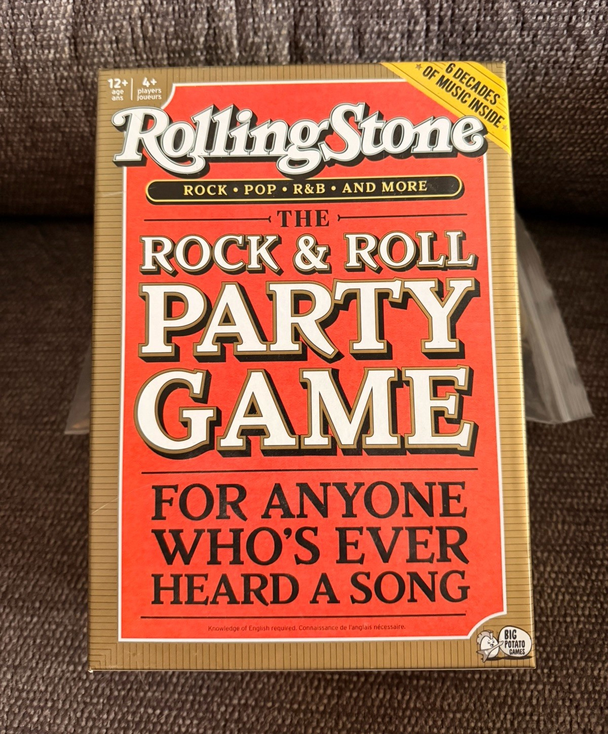 Big Potato Games Rolling Stone Rock & Roll Party Game Electronic Buzzer NIB