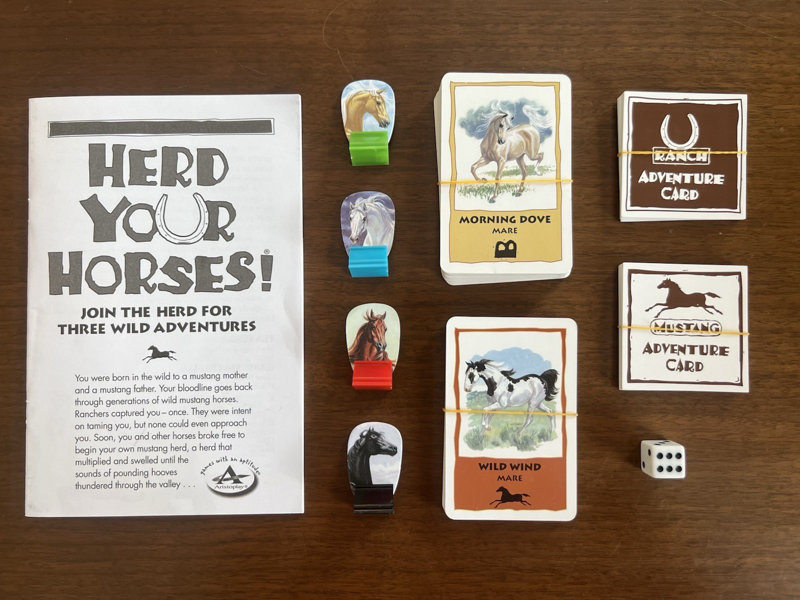 Herd Your Horses Board Game Aristoplay 2015 Complete Horse Family Strategy Game
