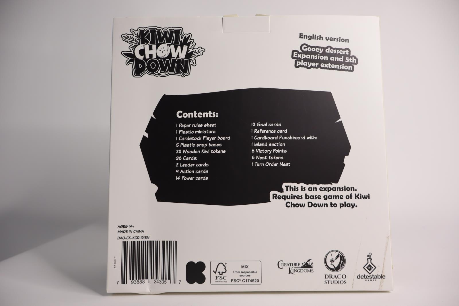 Kiwi Chow Down + lots of Kickstarter Excl Add-Ons by Draco Games SEALED (4)