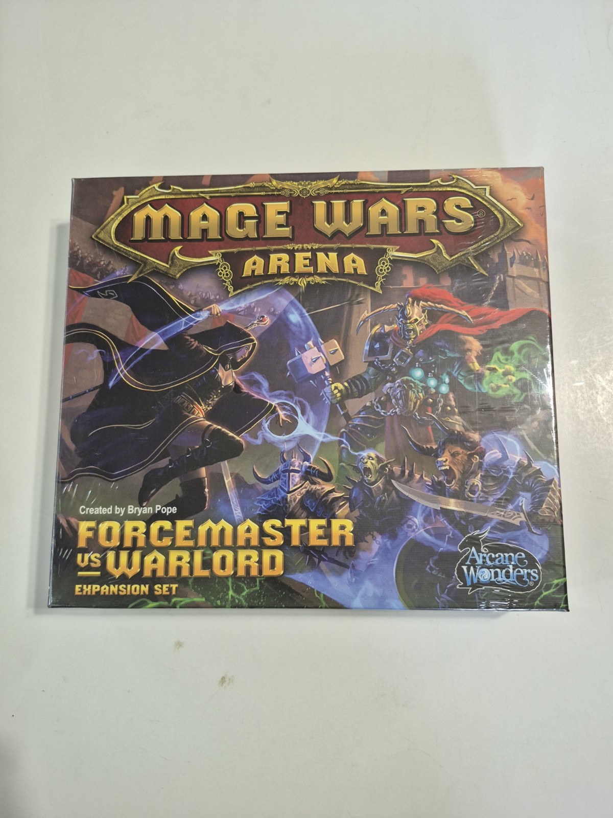 Mage Wars Forcemaster vs Warlord Expansion Set (2012) Arcane Wonders New Sealed