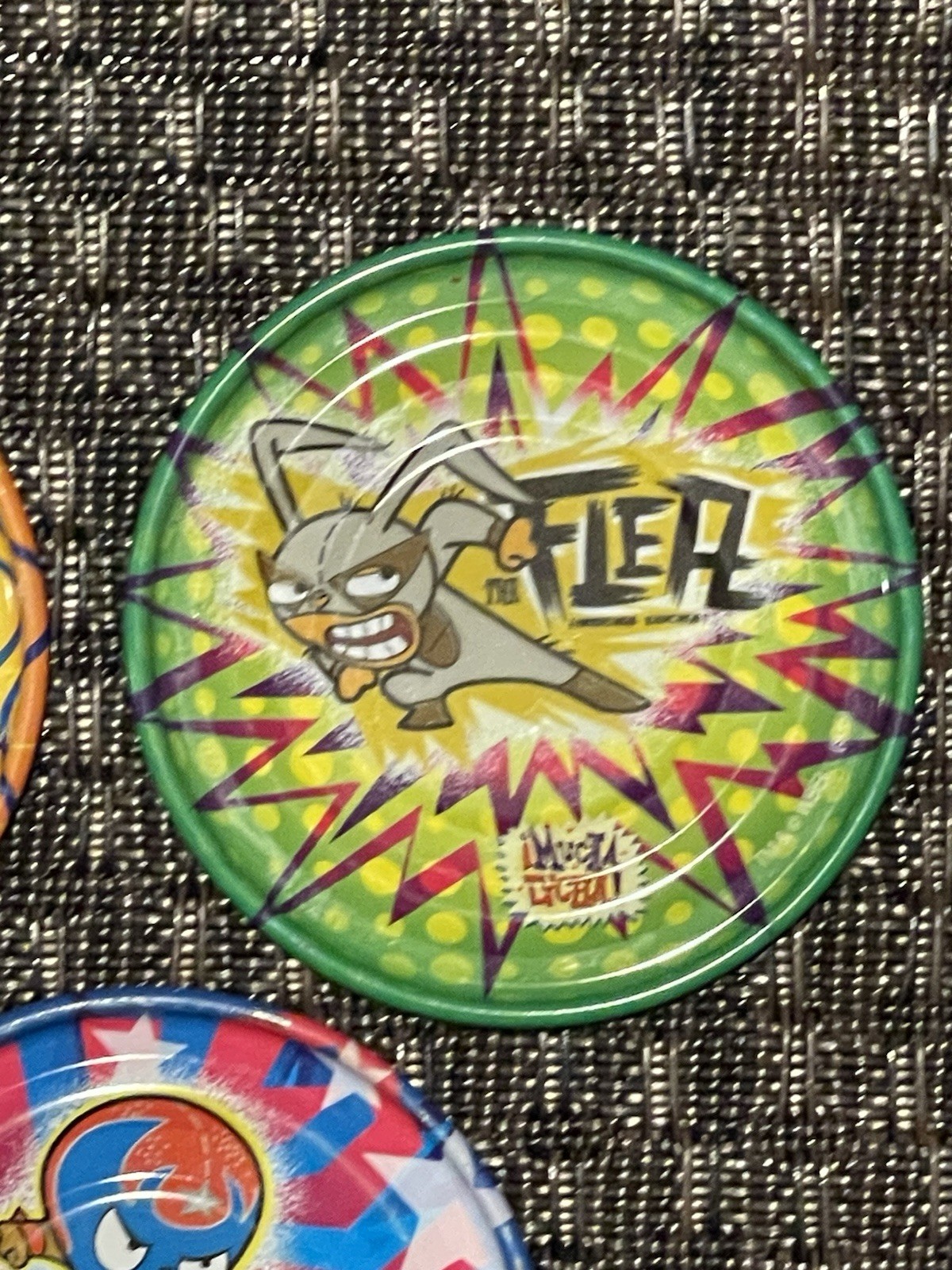 Lot Of 5 Rare Mega Tazos Pogs Mexico ¡MUCHA LUCHA! BIGER SIZE Metal
