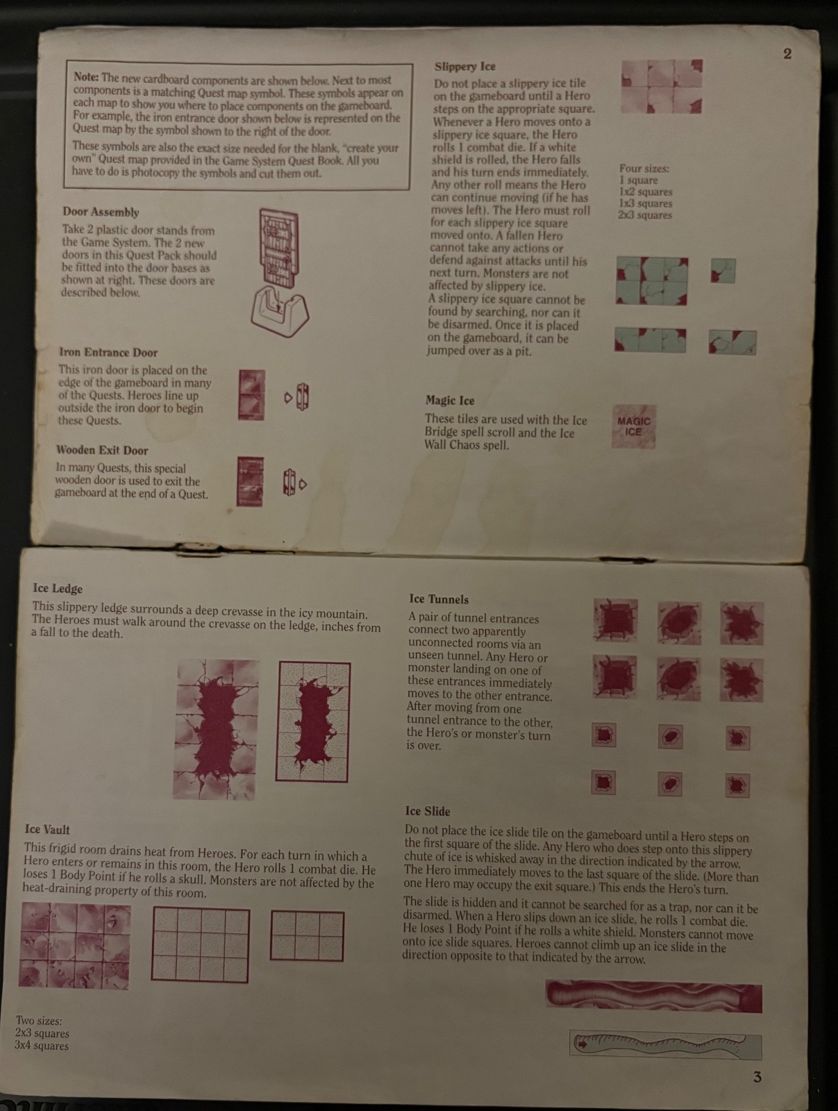 RARE! 1992 Milton Bradley Hero Quest Barbarian Quest Pack, Near complete