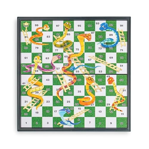 Magnetic Snakes and Ladders Board Game Set – 9.6 Inches
