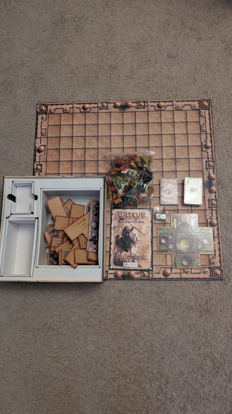 Battue: Storm of the Horse Lords & Walls of Tarsos Exp. Board Game – Complete!